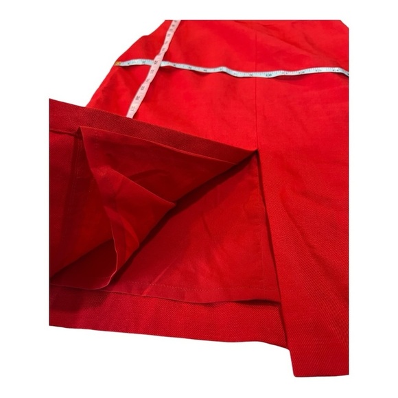 J. Crew Palermo Vintage Red High-neck sheath dress stretch linen Size 6Tall NEW - Picture 9 of 15